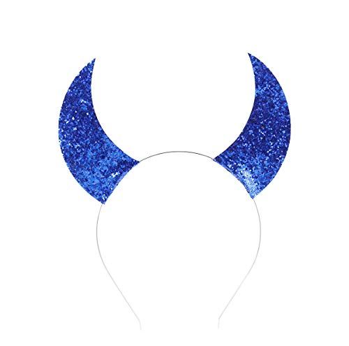 Halloween Royal Blue Horns Headband
