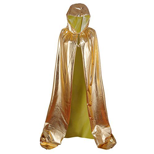 Unisex Hooded Gold Cape