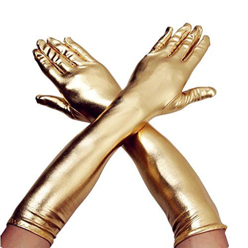 Metallic Gold Gloves