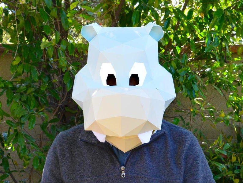 DIY Hippo Mask