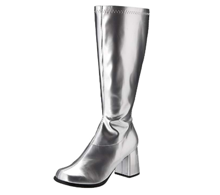 Women's Silver Go-Go Boot