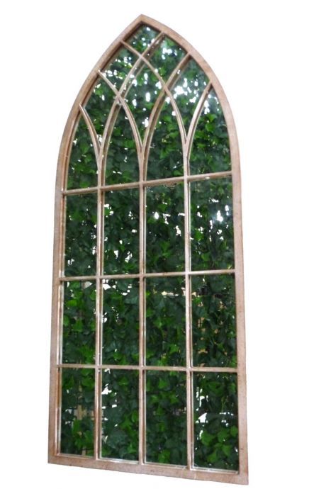Gothic Stone Garden Mirror