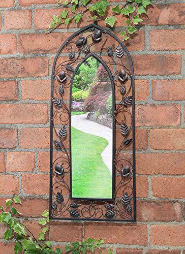 ChoicefullBargain Enchanted Metal Frame Arched Garden Mirror