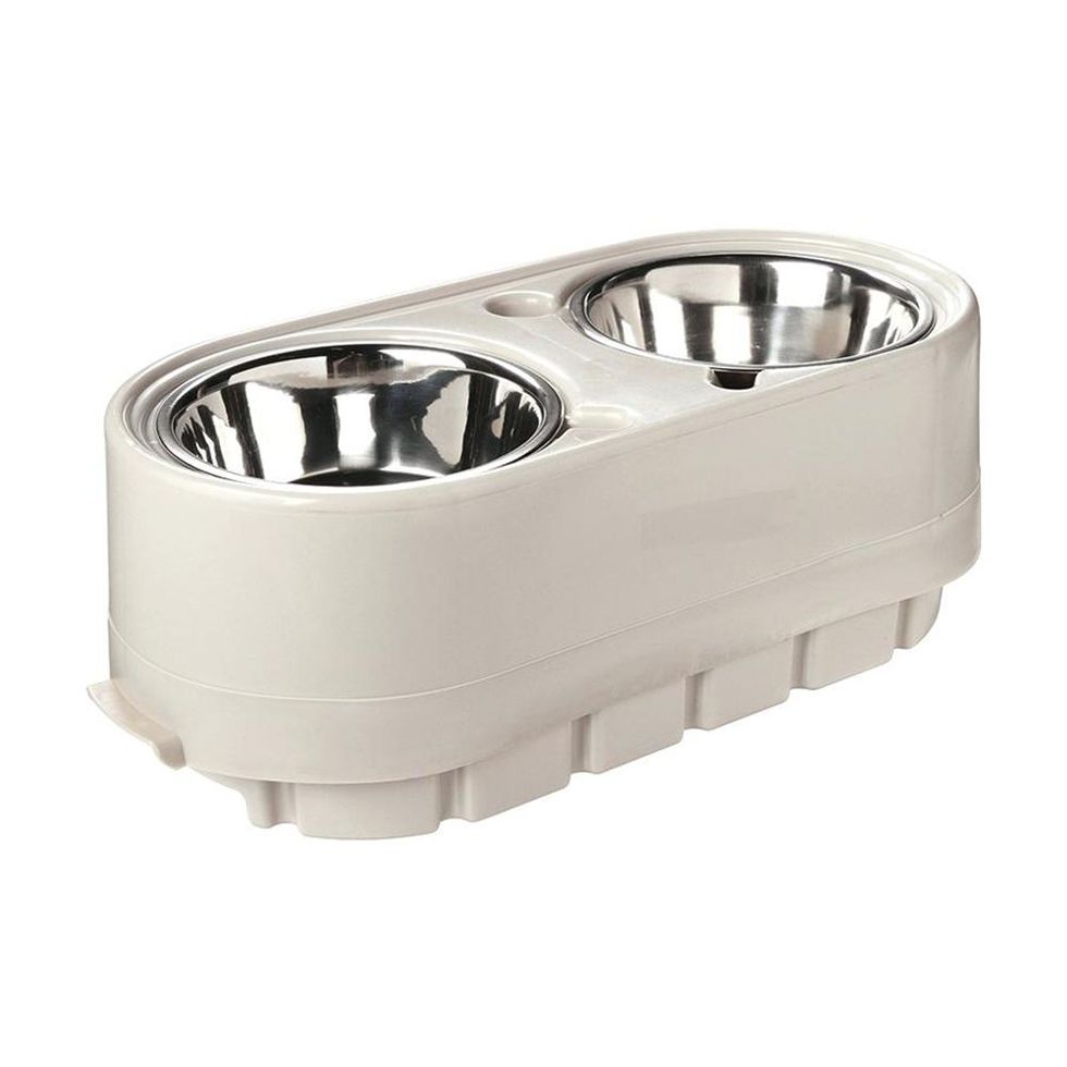 OurPets Store-N-Feed Adjustable Raised Dog Bowl, Dog Feeder & Dog