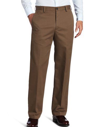 Brown Straight-Fit Pants