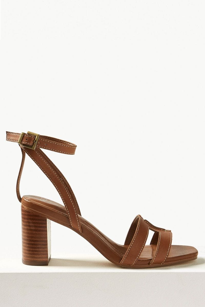 Leather Ankle Strap Sandals