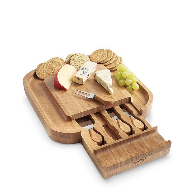 VonShef Square Bamboo Cheese Board