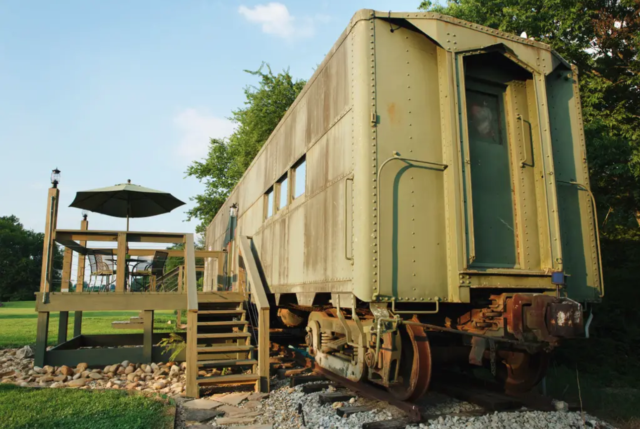WWII Train Car Turned Vacation Spot