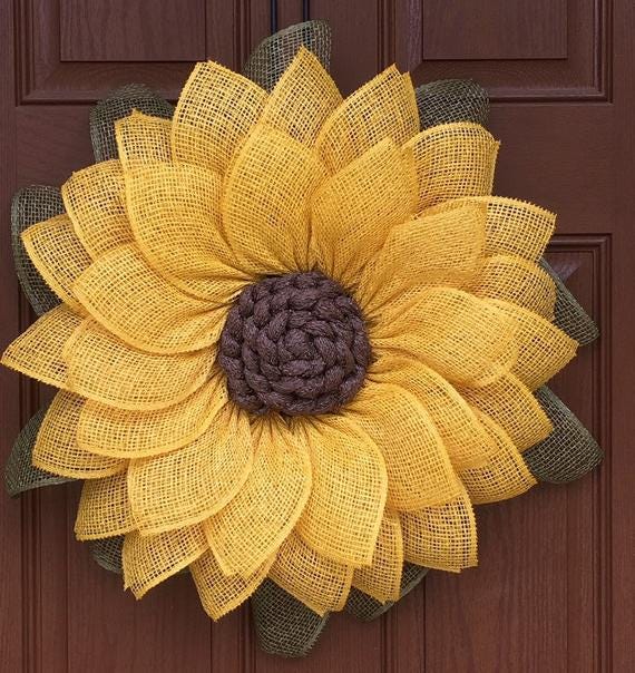 Fall Sunflower Wreath