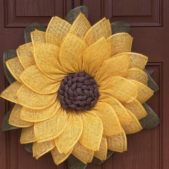 Fall Sunflower Wreath