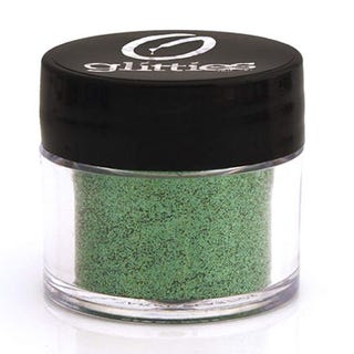 Glitties Cosmetics Extra Fine Glitter Powder in Jade Green