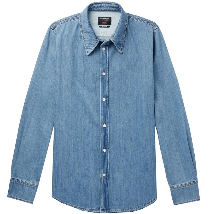 denim collar shirt