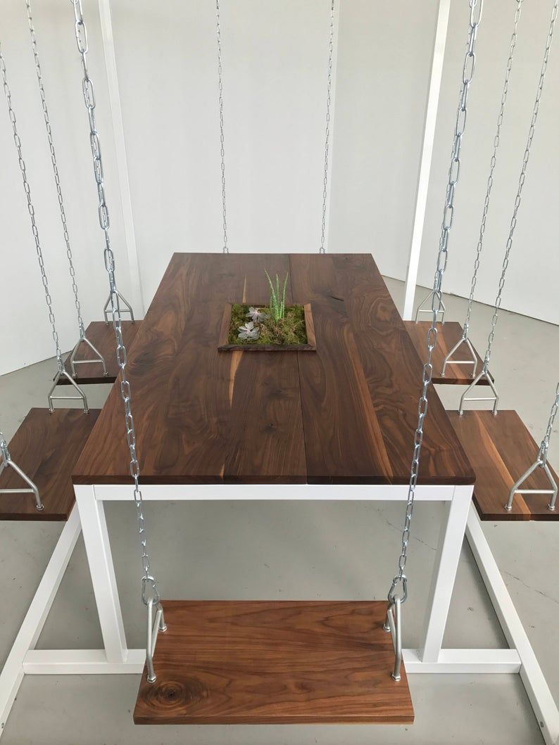 Swing Table with Planter Box