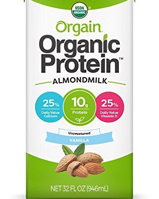 Organische Protein-Mandelmilch auf Pflanzenbasis