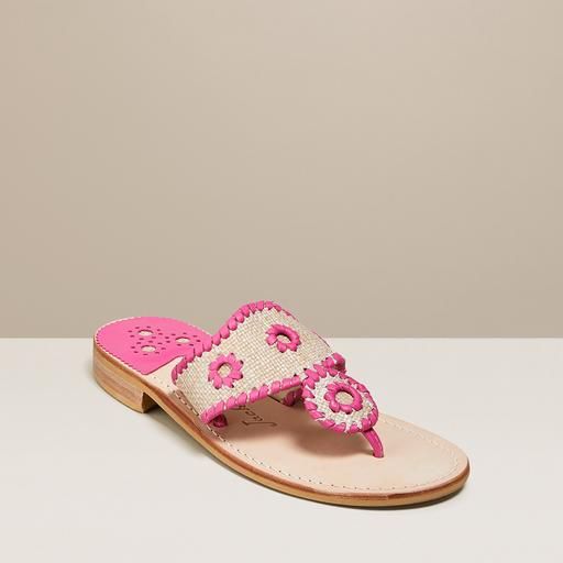 Jack rogers pineapple embroidered thong clearance sandal