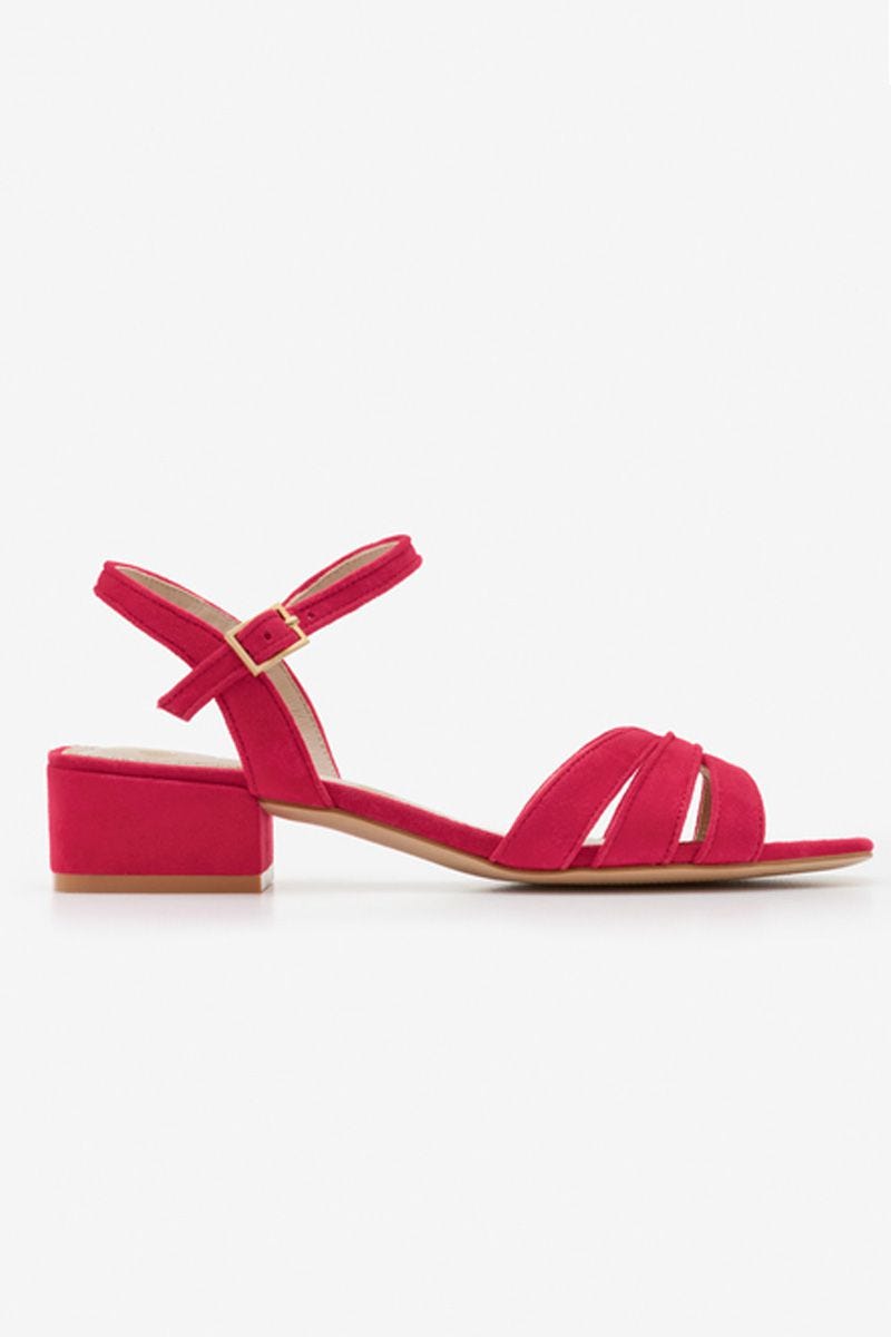 Nerissa Sandals, Dark Rose