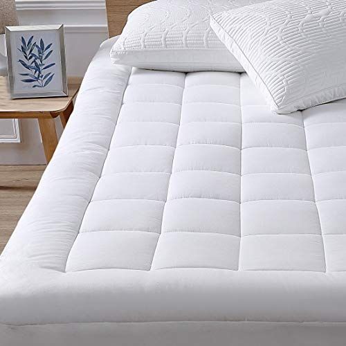 Premium Mattress Pad Cover Cooling Overfilled Fluffy Soft Topper Zone 