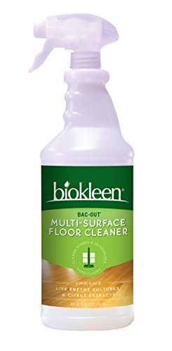 green household cleaning supplies