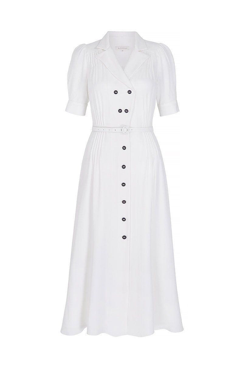 白色襯衫式連衣裙 約NT.74000元