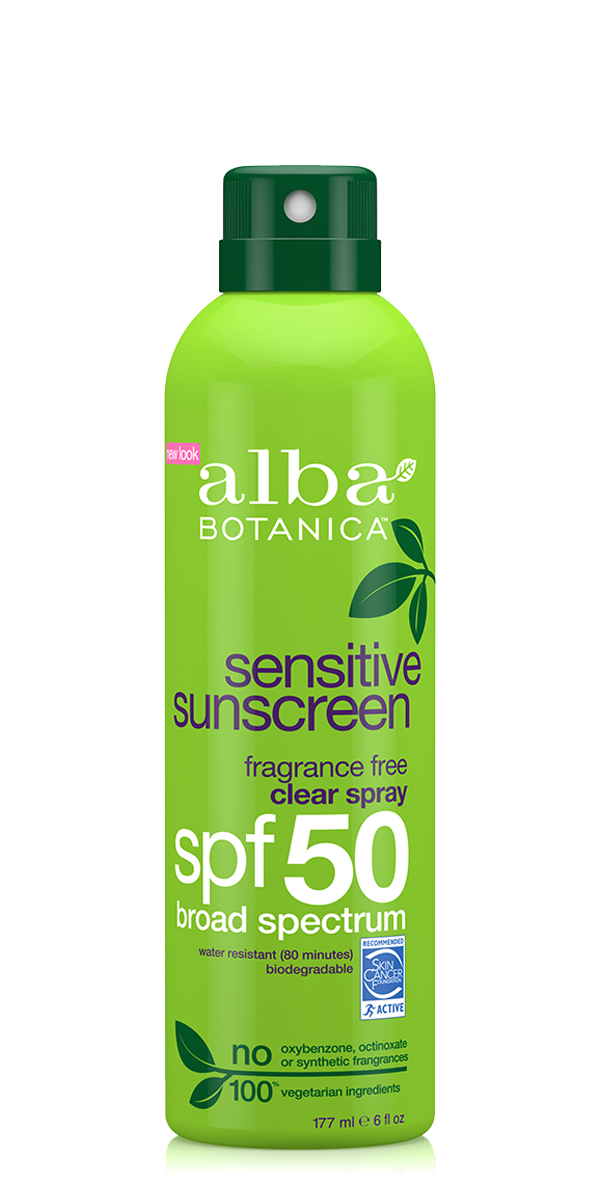 Alba Botanica Suncare Fragrance Free Clear Spray SPF50 177ml