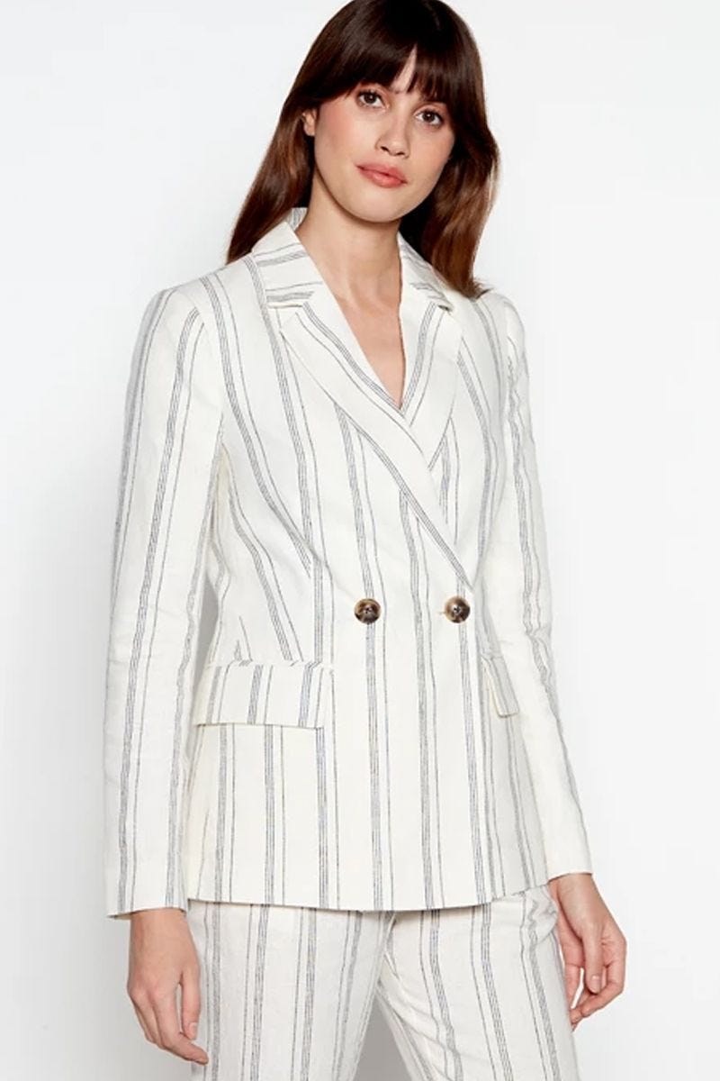 Multicoloured Striped Blazer