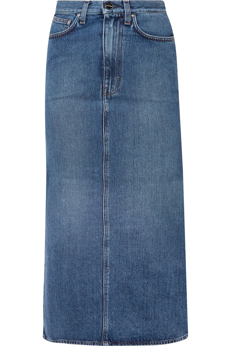 maxi jeans skirt