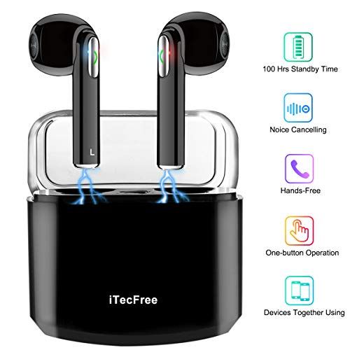 Wireless Earbuds Stereo Bluetooth Headphones with Charging Case