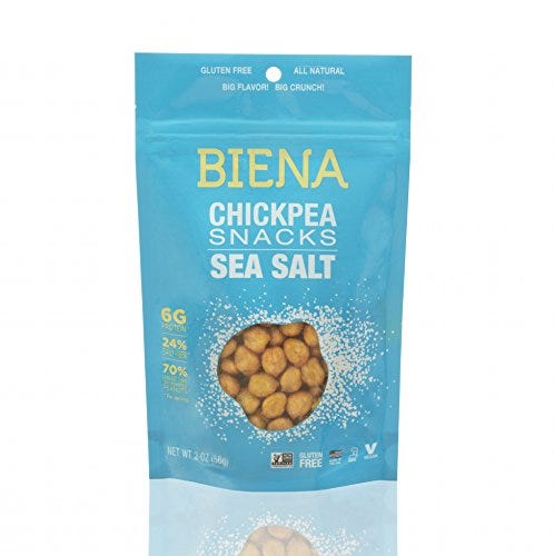 Biena Chickpea Snacks Sea Salt Pack of 6