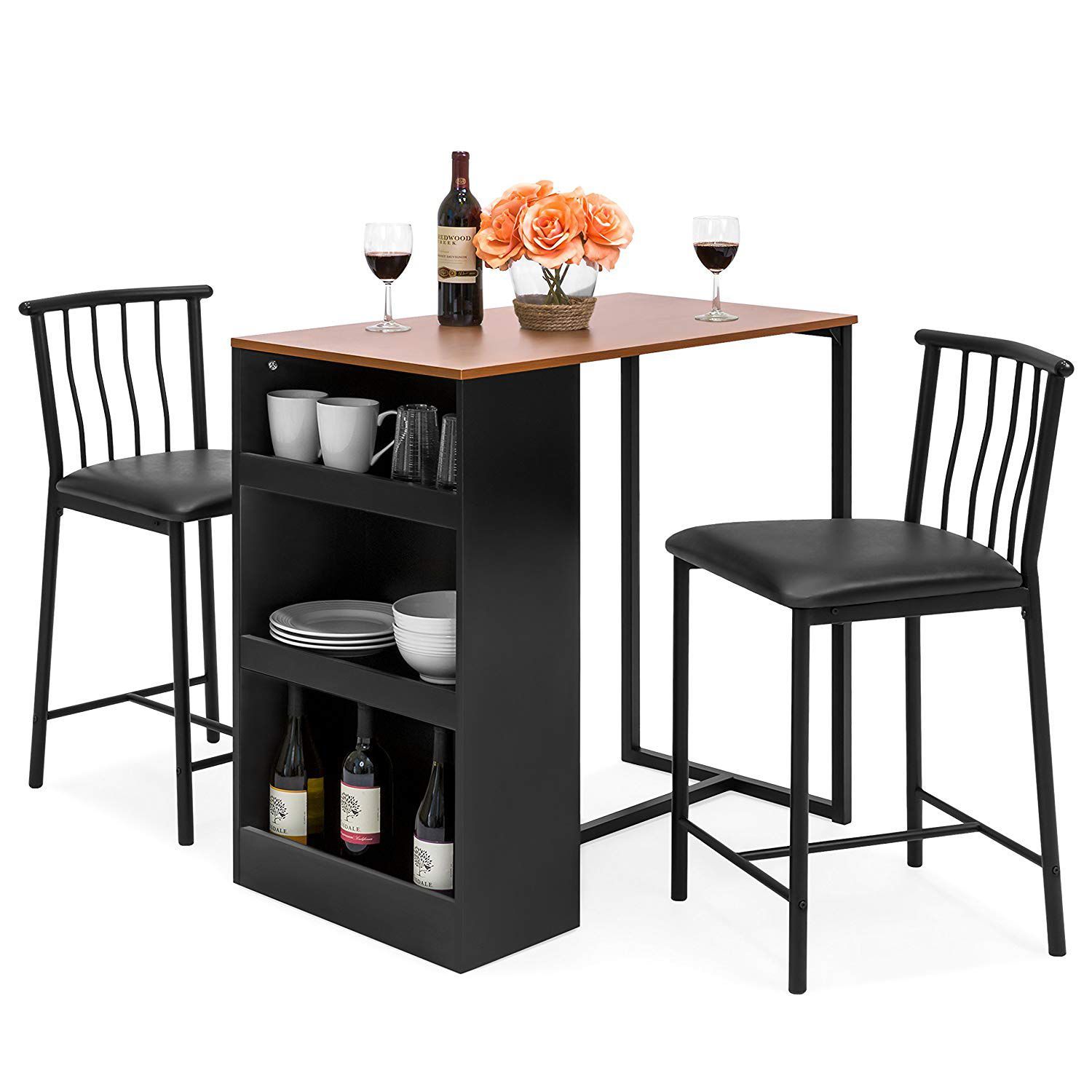 2 seater dining table with storage