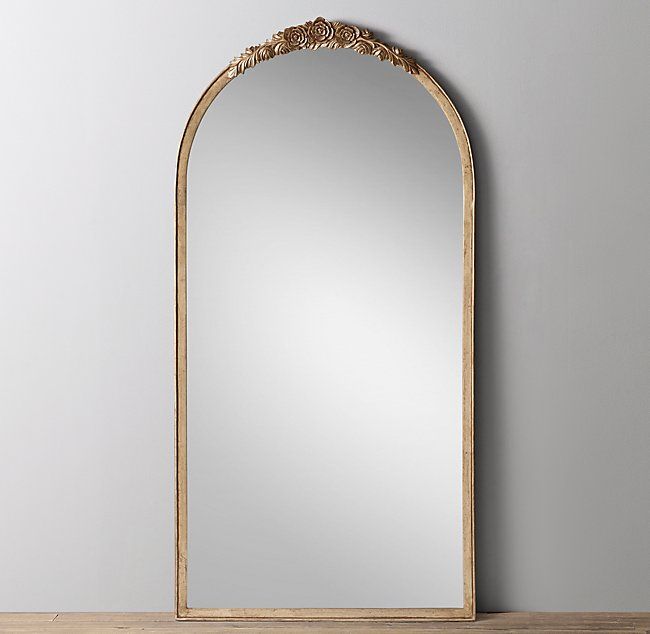 Rosette Arched Leaner Mirror