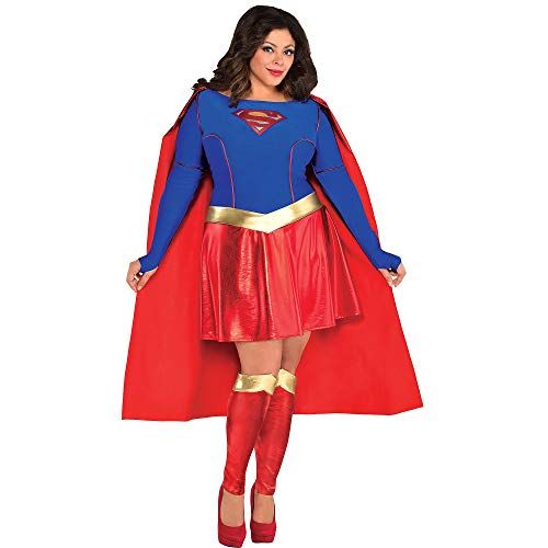 RED PLUS SIZE Fairy Dress Party Costume with Wings