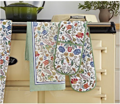 Valentine Floral Print Hand or Kitchen Towel set of 2