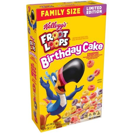 Kellogg's Birthday Cake Froot Loops