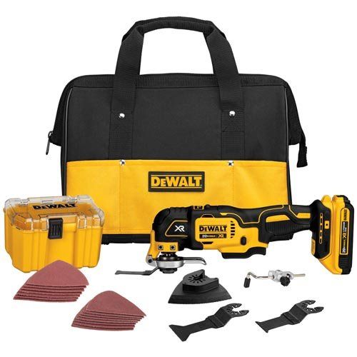 DEWALT 20V MAX XR Brushless Oscillating Tool Kit with 5-Piece Accessory Set (DCS355D1 & DWA4216)