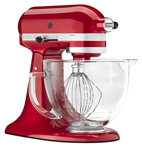 Buy KitchenAid Artisan Series Stand Mixer With Glass Bowl Sugar Pearl Silver