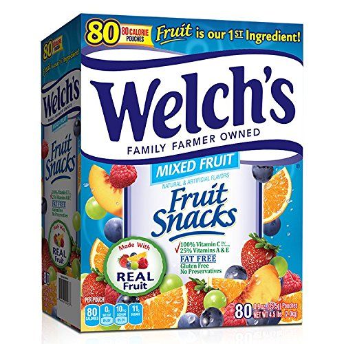 WELCH's Fruit Snacks, Mixed, 80 Count
