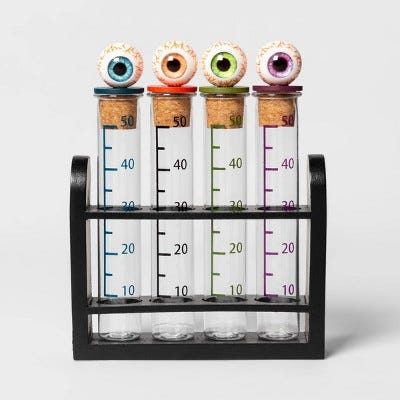 Halloween Test Tube with Eyeballs Set 