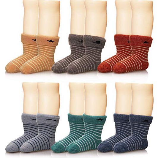 Children's Winter Warm Wool Socks (Six Pairs)