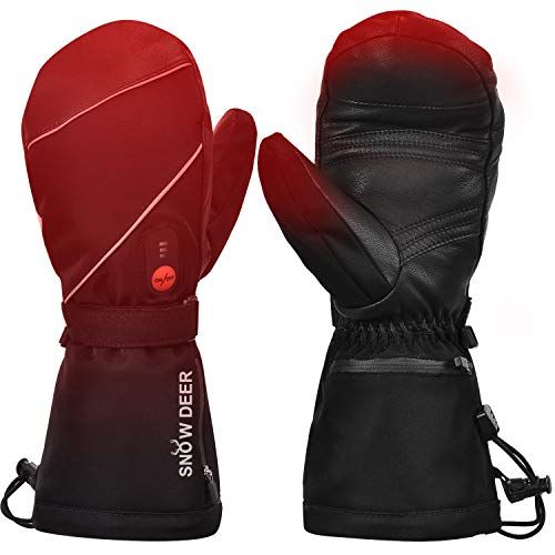 SNOW DEER Heated Glove Liner for Men and Women with Rechargable Battery for 