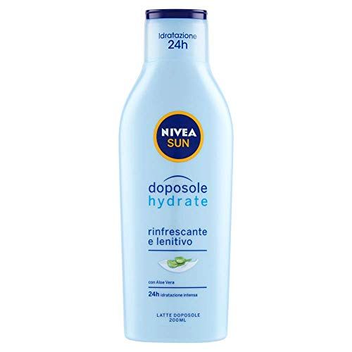 Nivea Sun Latte Doposole Hydrate, Rinfrescante e Lenitivo con Aloe Vera