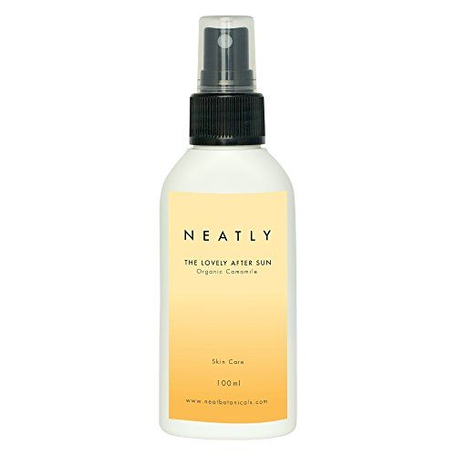 Doposole spray lenitivo idratante naturale contro scottature NEATLY | 100ml | Lozione viso e corpo con aloe vera e camomilla