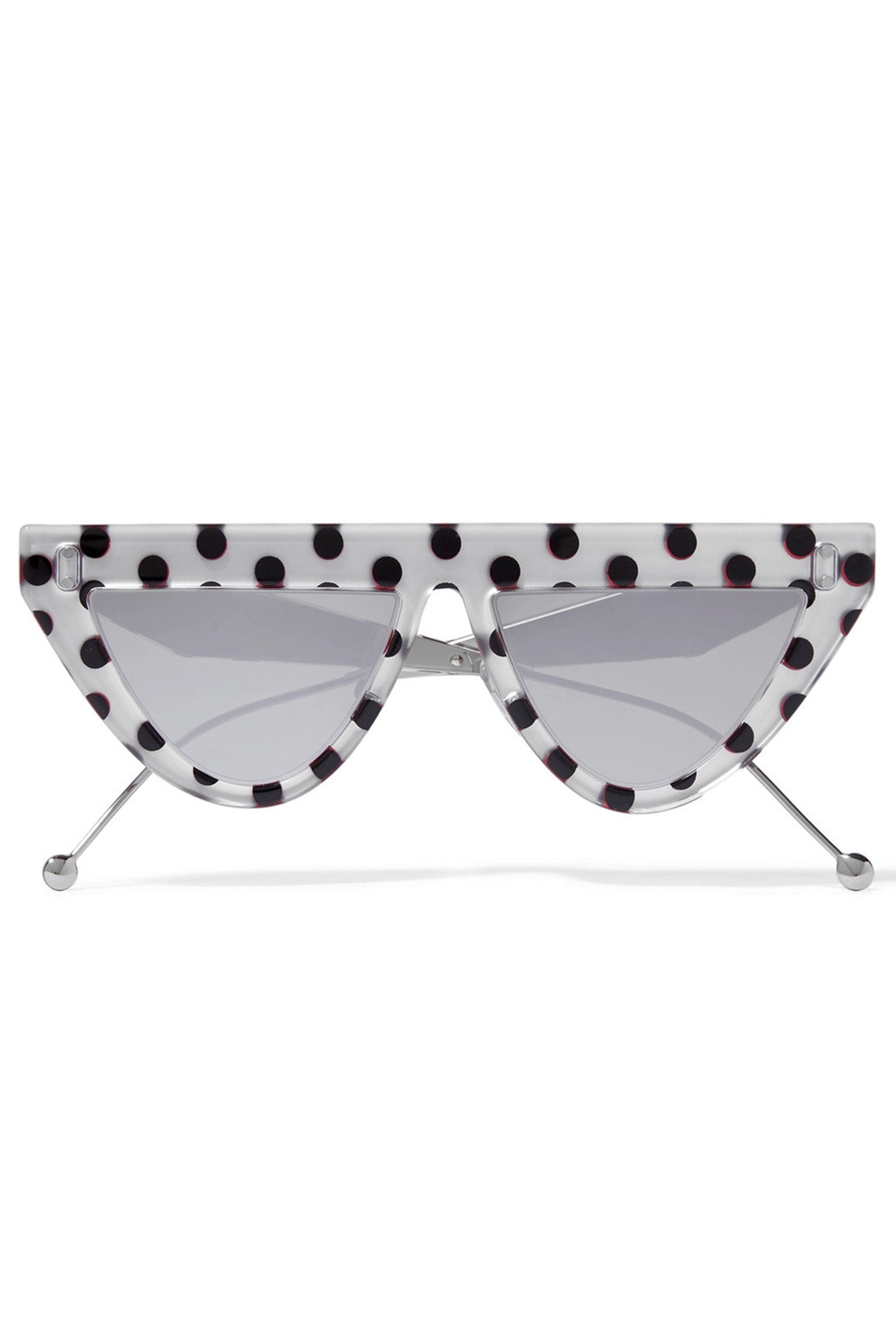 Rim Glasses Black Porn - D-frame Polka Dot Sunglasses