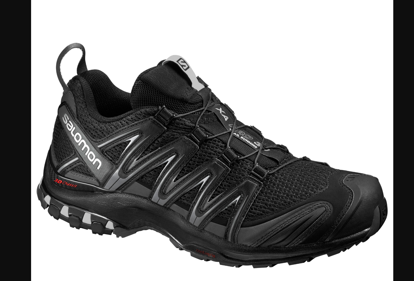 all black salomon shoes