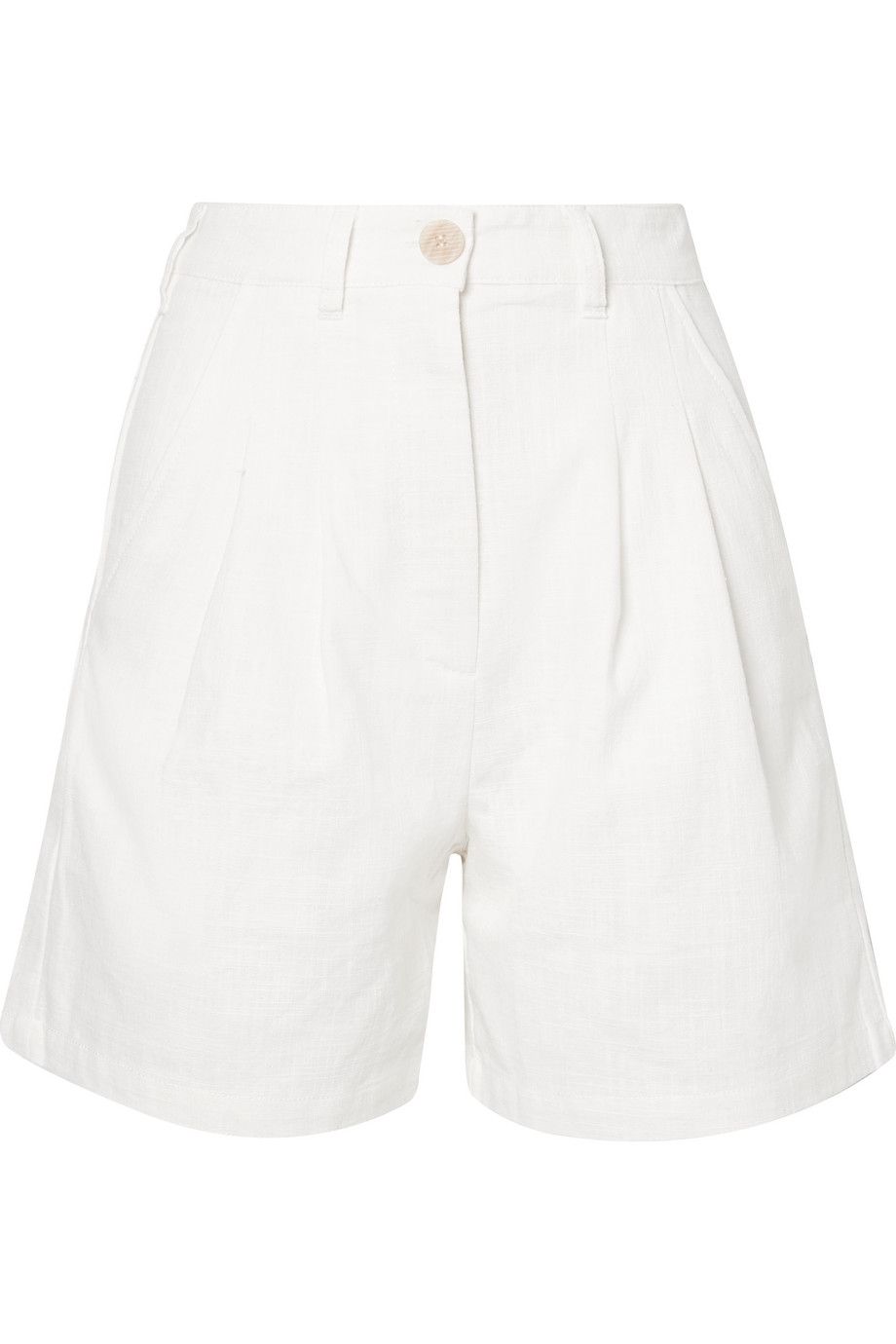 Shop the Look: High-Waisted Cotton Blend Shorts 