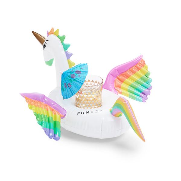 Rainbow Unicorn Drink Holder Float