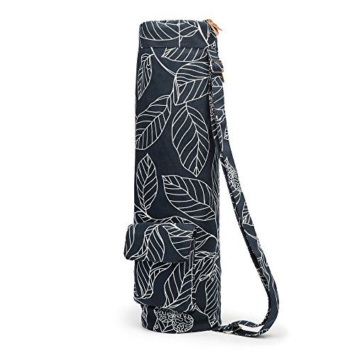 Yoga Mat Bag for Women Men Large Canvas Yoga Bag and Carrier Fits All Your