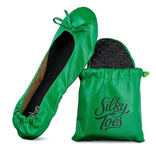Green Ballet Flats