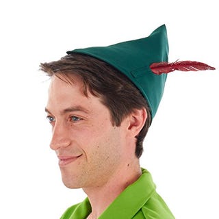 Green Hat with a Red Feather