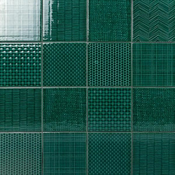 Oakland Decor Dark Green Matte Porcelain Floor and Wall Tile
