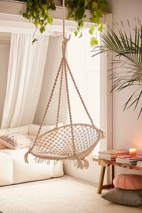 Indoor And Outdoor Hammock Swing Chairs, Hanging Chair Living Room Ideas